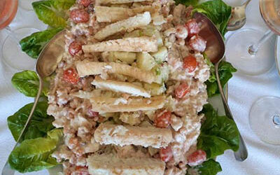 Salade de poisson et fruits de mer