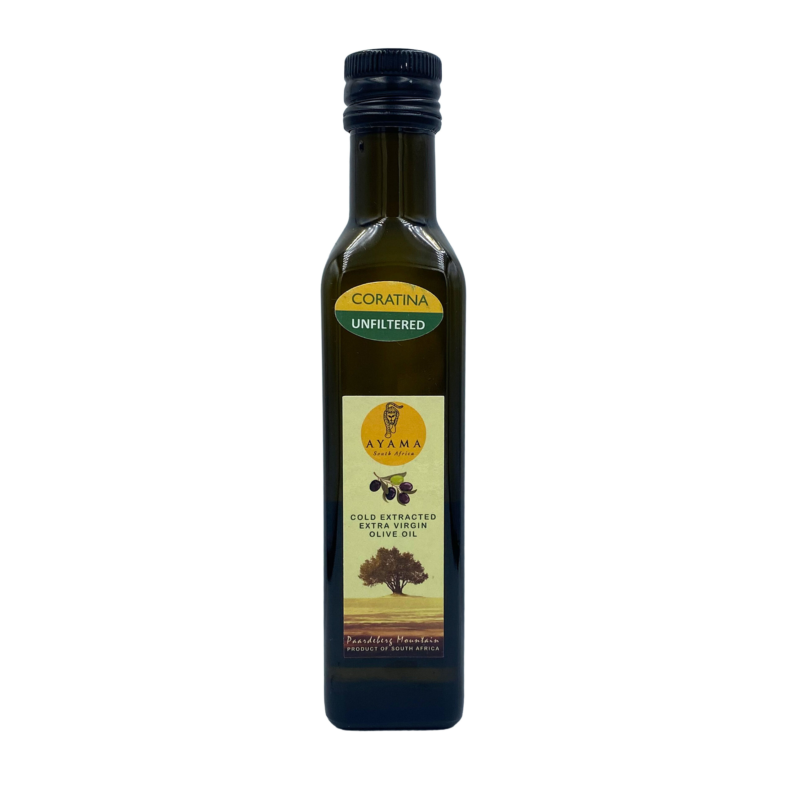 OLIVE OIL-EXTRA VIRGIN-UNFILTERED-CORATINA-RSA-250ML