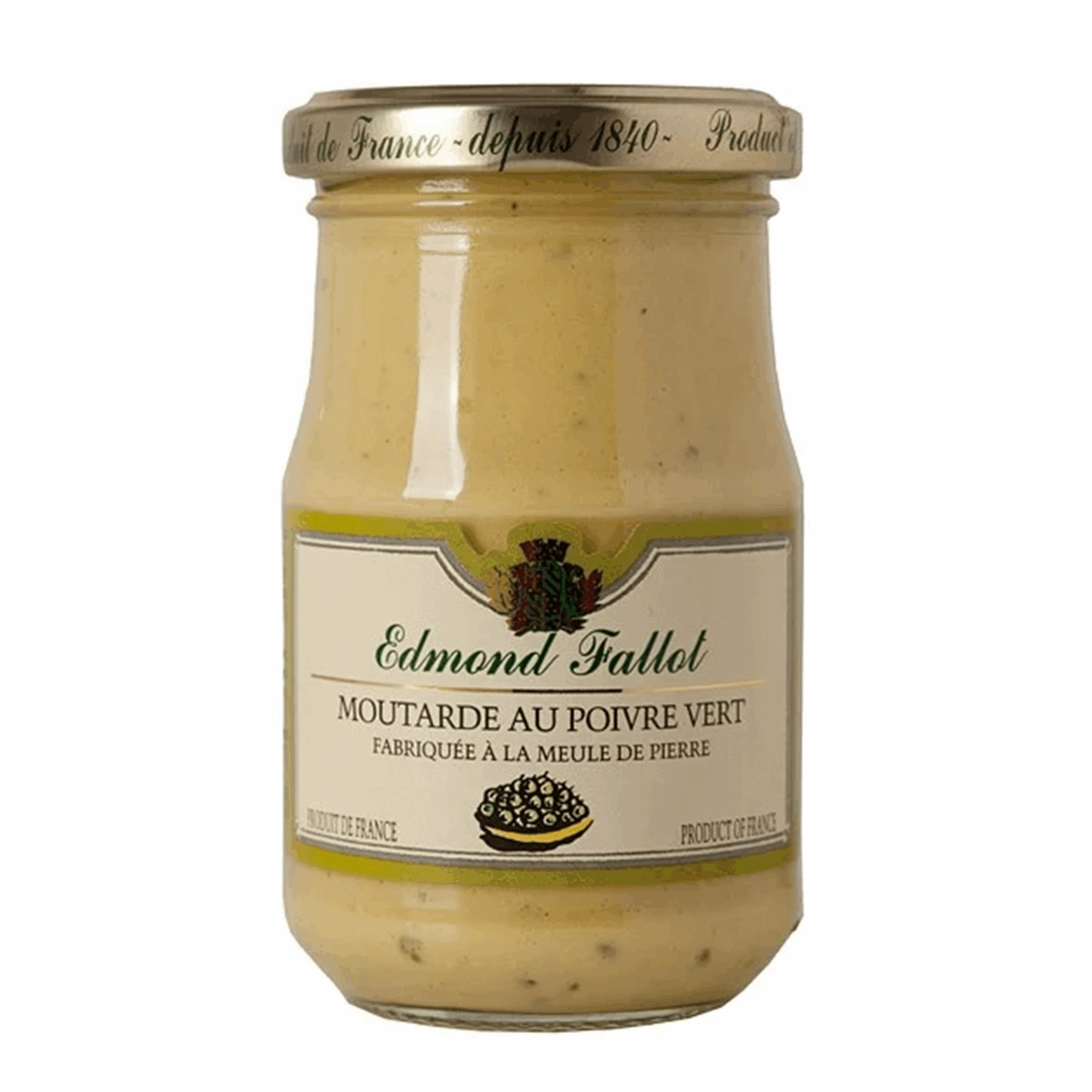 MUSTARD DIJON GREENPEPPERCORN FRANCE 210ML