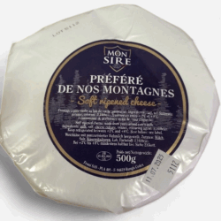 Reblochon style cheese pasteurised France 100gr slice