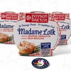 Cheese spread with salmon flavor and chives  Madame Loik France 150g